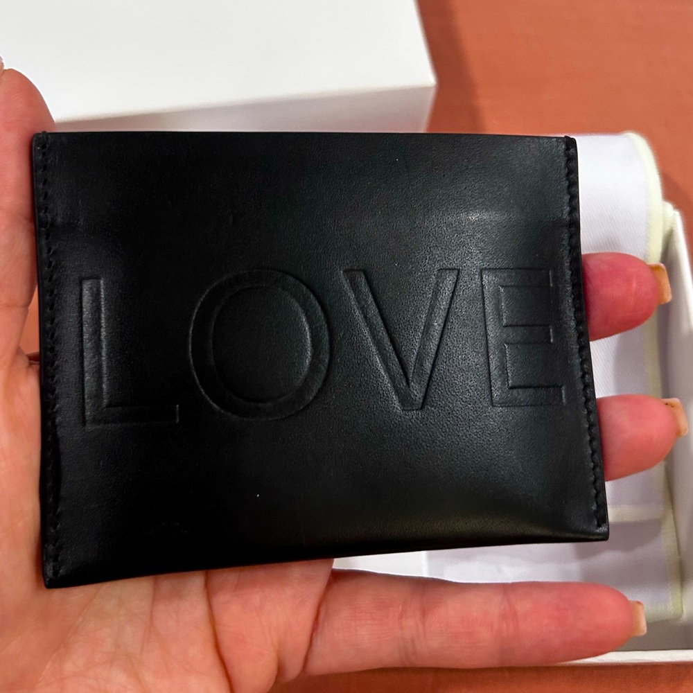 Authentic Givenchy Black Leather Card Wallet